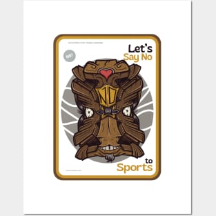 Let's say NO to Sports ver 2 Posters and Art